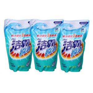 洁霸 瞬清洗衣液500克*3包
