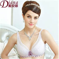 新品 戴安娜薄棉光面调整型大<em>罩杯文胸</em>_2400