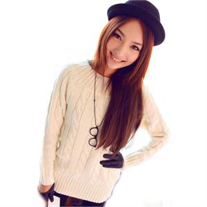[当当自营]韩都衣舍 韩国2011冬装时尚修身中长款毛衣D9268FX