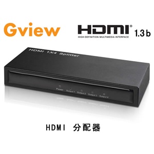 景为 GH104S HDMI分配器1.3b 1进4出 HDMI分配器 一进四出 一分四