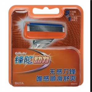 吉列Gillette Fusion Power联合电动剃须刀4片装