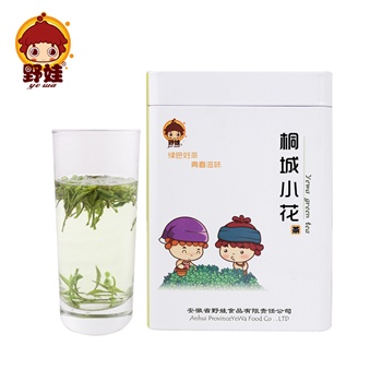 【野娃】2014年新茶安徽名茶绿茶特级明前春茶桐城小花茶叶250g罐装图片