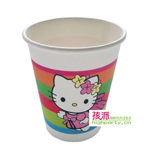 生日用品/生日聚会用品/生日派对用品/礼品/HelloKitty纸杯6个/包