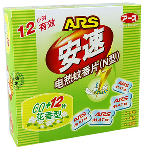 安速 蚊香片72片花香型(1*36)