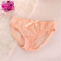可娃衣<em>少女内裤</em>甜美荷叶边超薄三角裤抗菌提臀