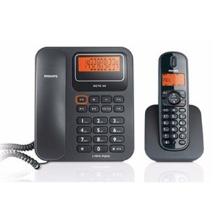 【当当自营】 PHILIPS 飞利浦 DCTG1621 2.4G数字无绳电话机（黑色）