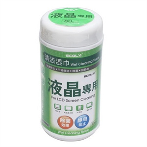 【当当自营】 ECOLA宜客莱 CD-WT80 便携装液晶屏幕专用湿巾 80枚