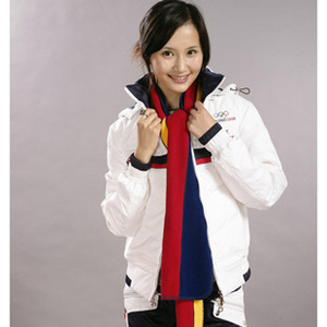 恒源祥羽绒服 女式运动短款 B-7058 白色 时尚运动
