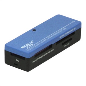 【当当自营】多彩口琴型USB2.0读卡器 可读8GB CRD-HR019天蓝色