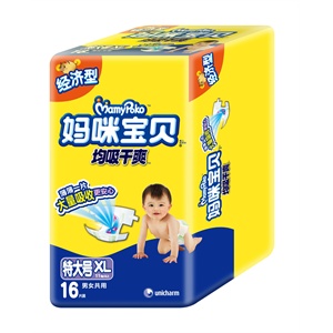 妈咪宝贝均吸干爽XL号16片