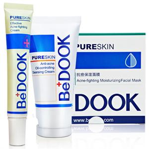 BeDOOK 祛痘控油套装 拔毒膏+抗痘保湿面膜（盒）+抗痘控油洁面膏