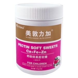 优生妈咪 钙铁锌果胶软糖30g*4包/盒