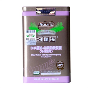 纽瑞滋海藻DHA核桃油孕妇专用软胶囊700mg*70粒