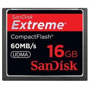 [当当销售配送]SanDisk 16GB 极速CF存储卡（60MB/s）