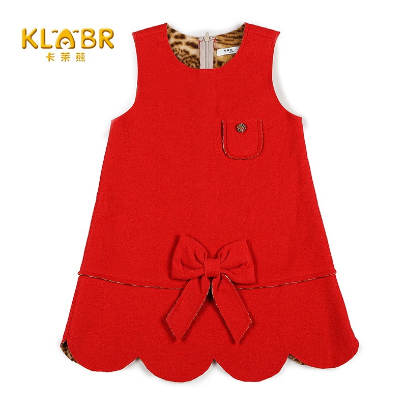 【卡莱熊童装<em>2015</em>女童秋冬款连衣裙<em>儿童</em>公主