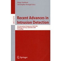 侵入窃密检测最新进展:RAID 2006/会议录Recent advances in intrusion detection