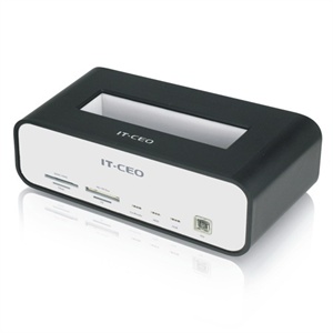 【当当自营】IT-CEO 通用硬盘底座 IT-180 2.5寸/3.5寸 SATA USB2.0/e-SATA规格 黑