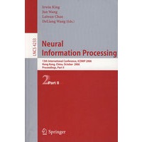 神经信息处理LNCS-4233: Neural information processing
