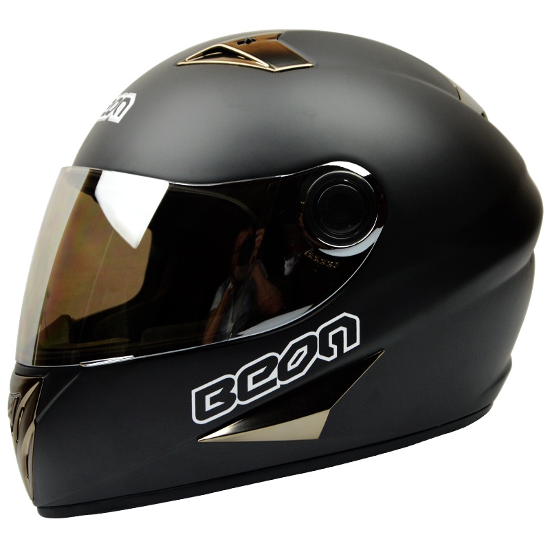 【BEON摩托车头盔全盔 公路赛车减速防眩跑
