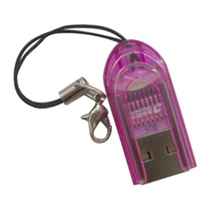 【当当自营】清华同方 读卡器 DK-01 炫彩系列 TF/MICRO SD专用读卡器 紫色