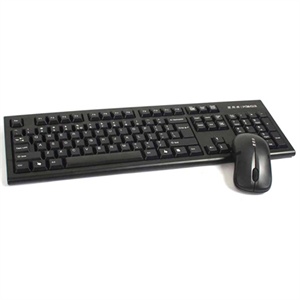 【当当销售配送】双飞燕 A4Tech G3100N 零跳标无线键鼠套装（黑色)