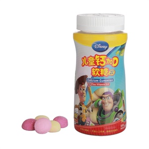 Disney迪士尼 儿童钙加D软糖 60粒/瓶
