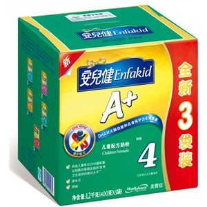 美赞臣 安儿健A+奶粉4段400g*3(新品上市)