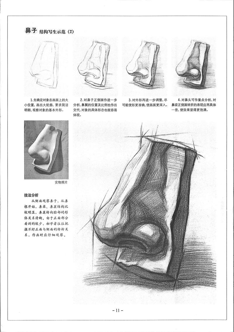 素描基础教程.从结构到明暗4.石膏头像价格_品