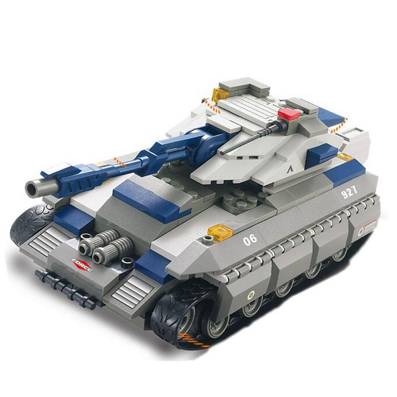 小鲁班 乐高式 益智积木拼插玩具 拼装玩具 拼插模型 特种部队坦克260