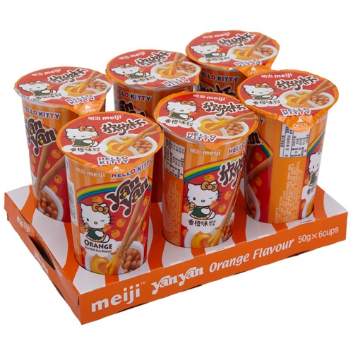 明治 欣欣杯(维c香橙味)50克*6杯