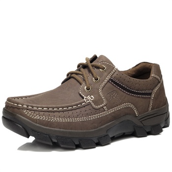 木林森男鞋2013新款户外休闲皮鞋透气磨砂牛皮鞋真皮低帮鞋220283